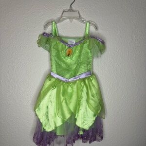 TinkerBell Girls Costume, Comes With Light Up Wings and Tinkerbell Candy Bag